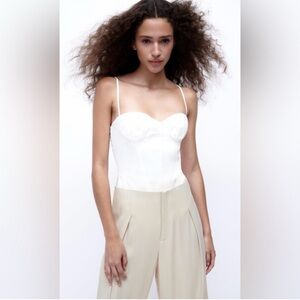 Zara linen blend bodysuit